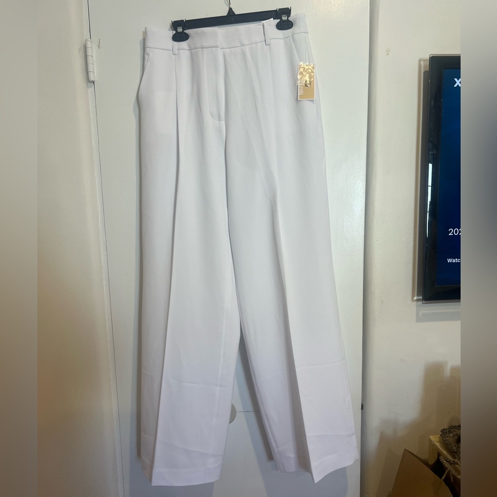MICHAEL KORS Pleated Wide Leg Pants